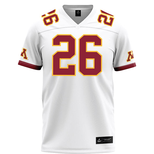 Minnesota - NCAA Football : Zeke Bates - White Football Jersey-0