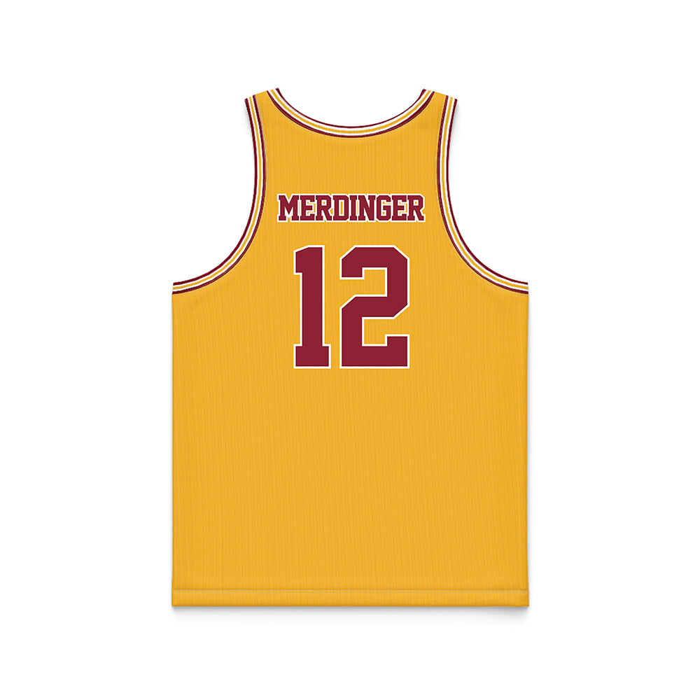 Minnesota - NCAA Football : Michael Merdinger - Gold Basketball Jersey-1