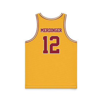 Minnesota - NCAA Football : Michael Merdinger - Gold Basketball Jersey-1