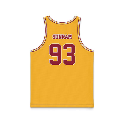 Minnesota - NCAA Football : Riley Sunram - Gold Basketball Jersey-1