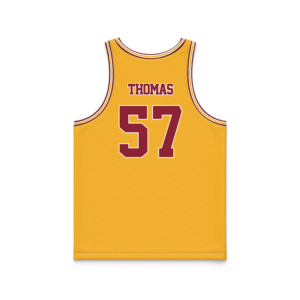 Minnesota - NCAA Football : Aaron Thomas - Gold Basketball Jersey-1