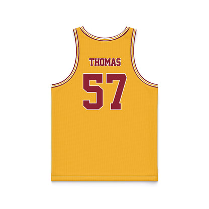 Minnesota - NCAA Football : Aaron Thomas - Gold Basketball Jersey-1