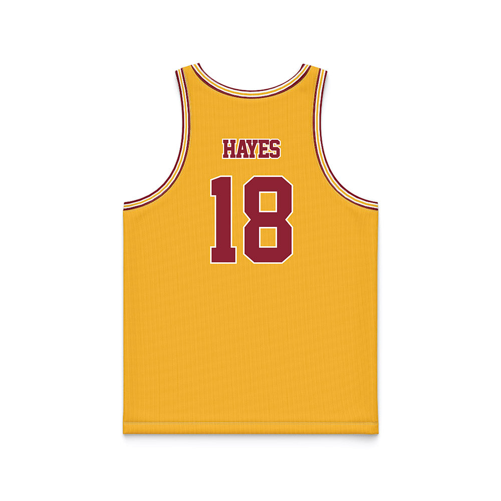 Minnesota - NCAA Football : Donielle Hayes - Gold Basketball Jersey-1