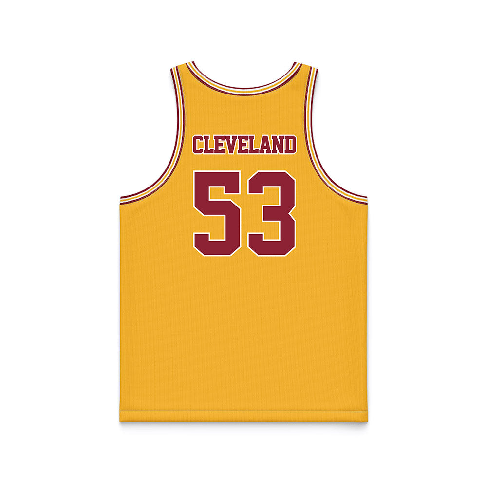 Minnesota - NCAA Football : Nate Cleveland - Gold Basketball Jersey-1