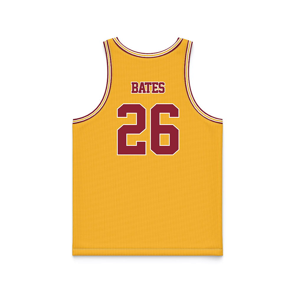 Minnesota - NCAA Football : Zeke Bates - Gold Basketball Jersey-1