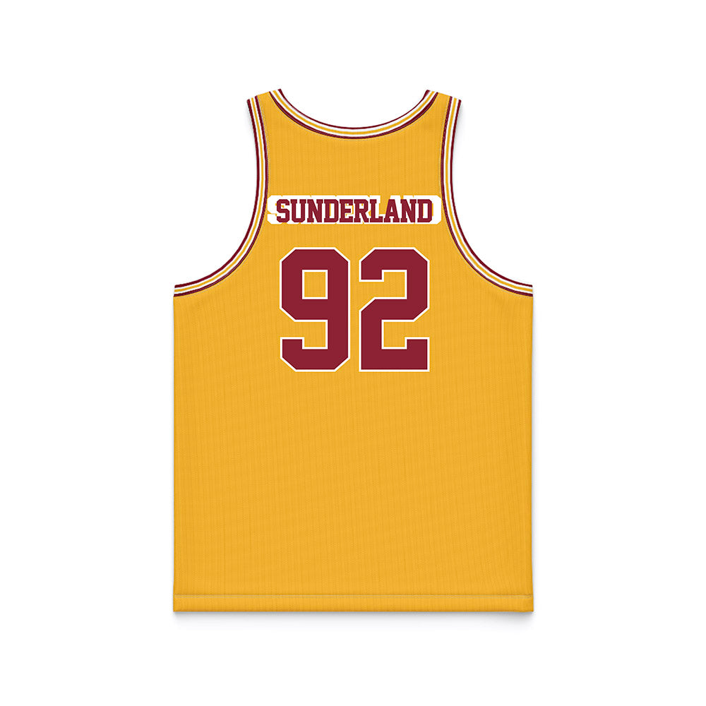 Minnesota - NCAA Football : Beckham Sunderland - Gold Basketball Jersey-1