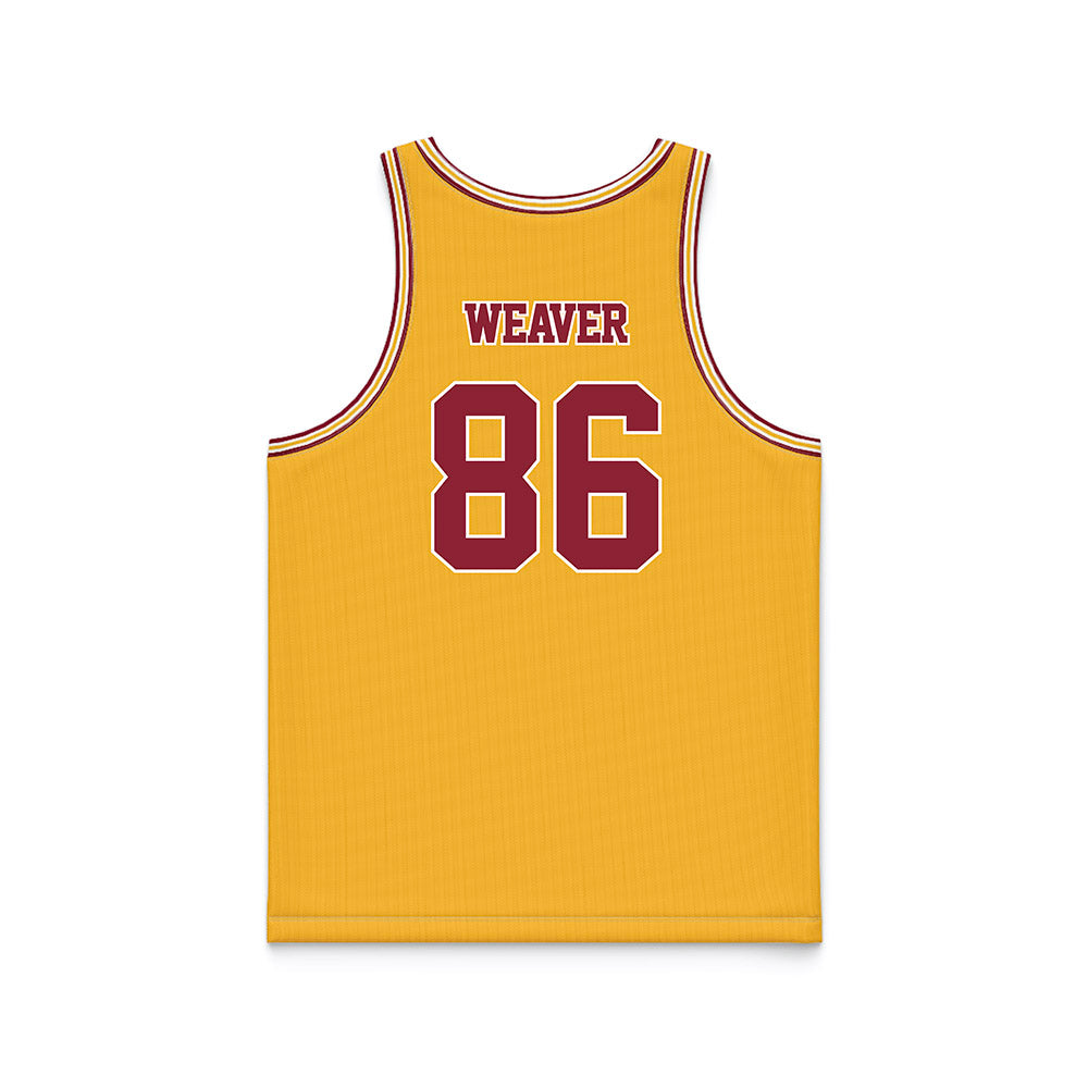 Minnesota - NCAA Football : Gabe Weaver - Gold Basketball Jersey-1