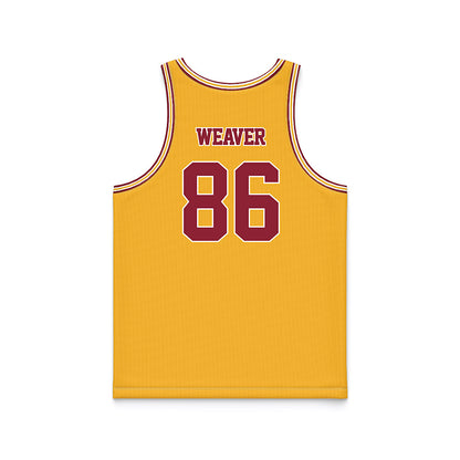 Minnesota - NCAA Football : Gabe Weaver - Gold Basketball Jersey-1
