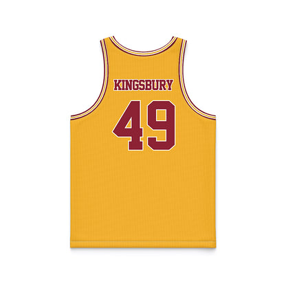 Minnesota - NCAA Football : Matt Kingsbury - Gold Basketball Jersey-1
