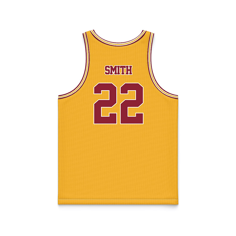 Minnesota - NCAA Football : Mekhai Smith - Gold Basketball Jersey-1