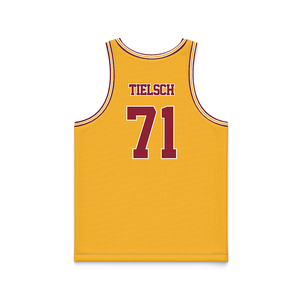 Minnesota - NCAA Football : Lucas Tielsch - Gold Basketball Jersey-1
