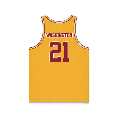 Minnesota - NCAA Football : Grant Washington - Gold Basketball Jersey-1