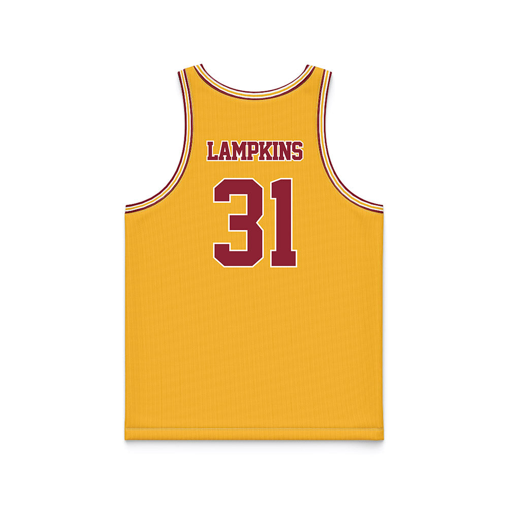 Minnesota - NCAA Football : Jordan Lampkins - Gold Basketball Jersey-1