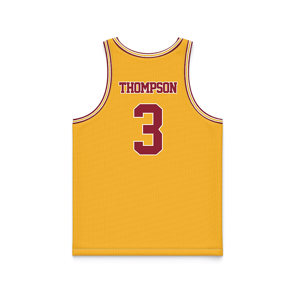 Minnesota - NCAA Football : Perry Thompson - Gold Basketball Jersey-1