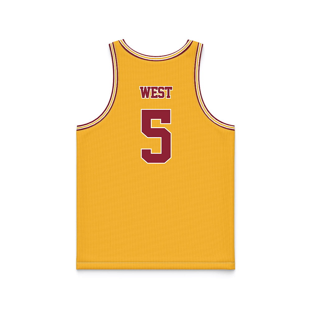 Minnesota - NCAA Football : Aydan West - Gold Basketball Jersey-1