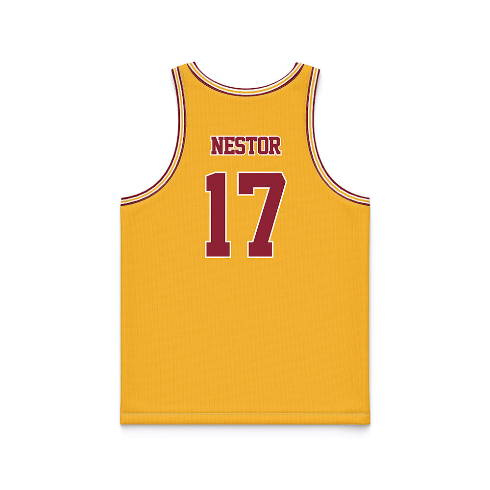 Minnesota - NCAA Football : John Nestor - Gold Basketball Jersey-1