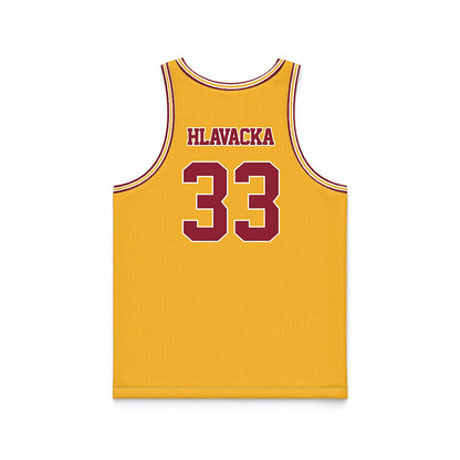 Minnesota - NCAA Football : Rhett Hlavacka - Gold Basketball Jersey-1