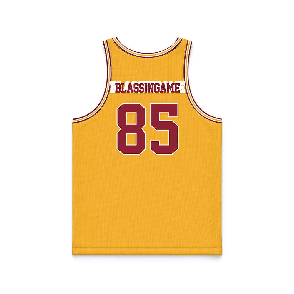 Minnesota - NCAA Football : Rico Blassingame - Gold Basketball Jersey-1