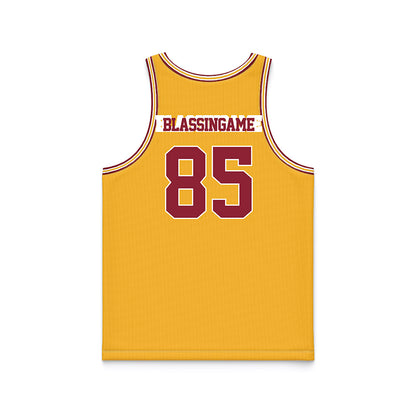 Minnesota - NCAA Football : Rico Blassingame - Gold Basketball Jersey-1