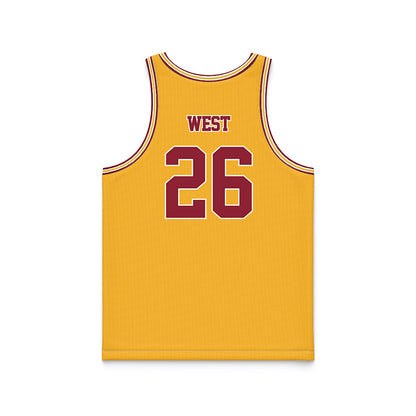 Minnesota - NCAA Football : Elisha West - Gold Basketball Jersey-1