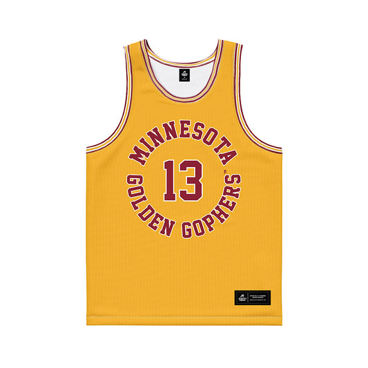 Minnesota - NCAA Football : Mike Gerald - Gold Basketball Jersey-0