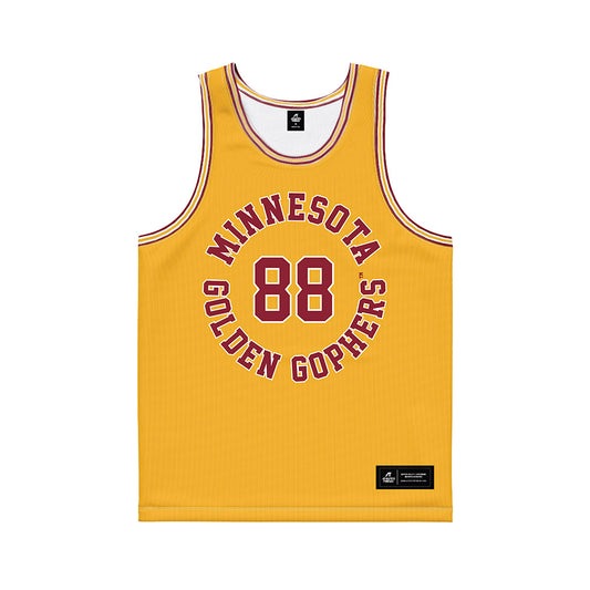 Minnesota - NCAA Football : Jacob Simpson - Gold Basketball Jersey-0