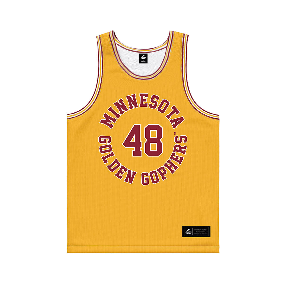 Minnesota - NCAA Football : Aaden Aytch - Gold Basketball Jersey-0