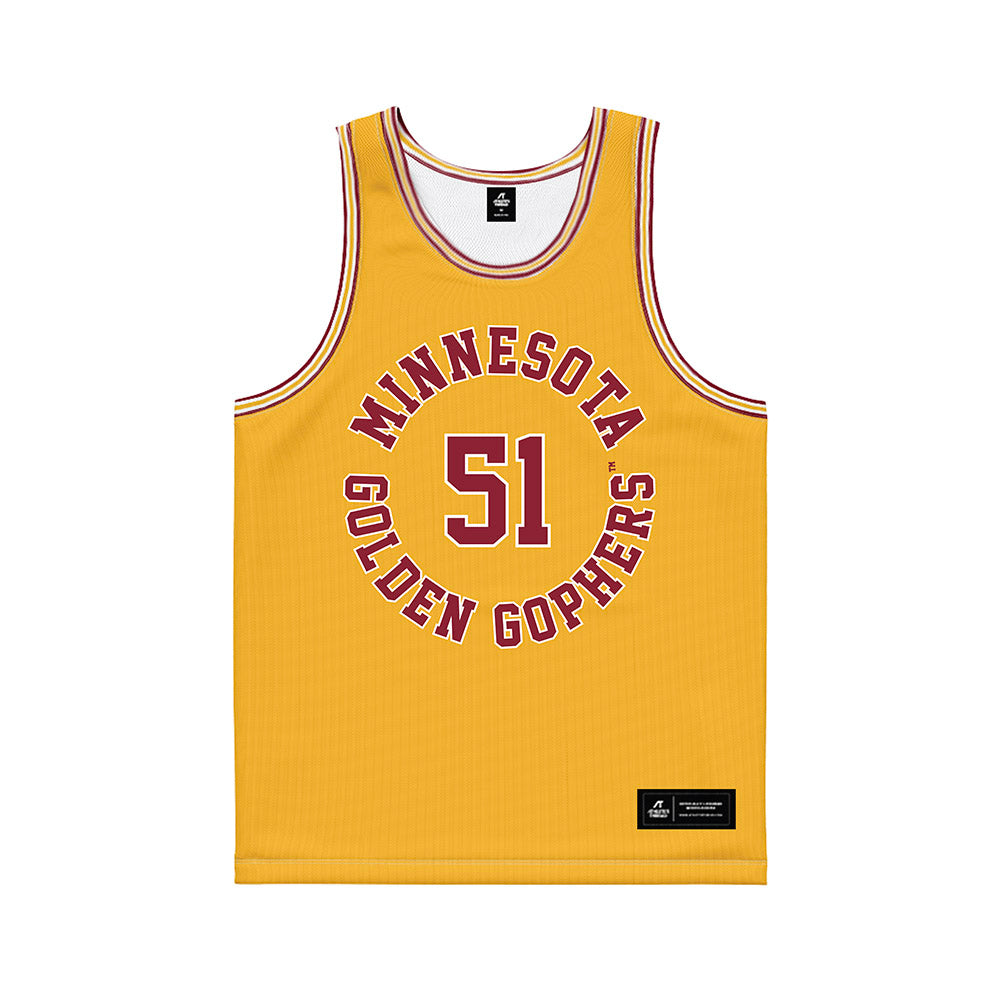 Minnesota - NCAA Football : Daniel Shipp - Gold Basketball Jersey-0