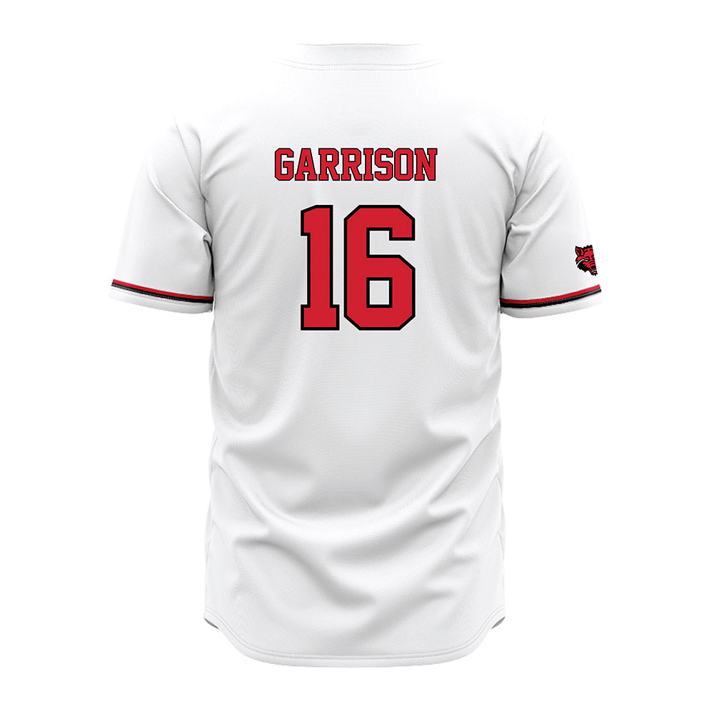 Arkansas State - NCAA Baseball : Cooper Garrison - White Jersey-1