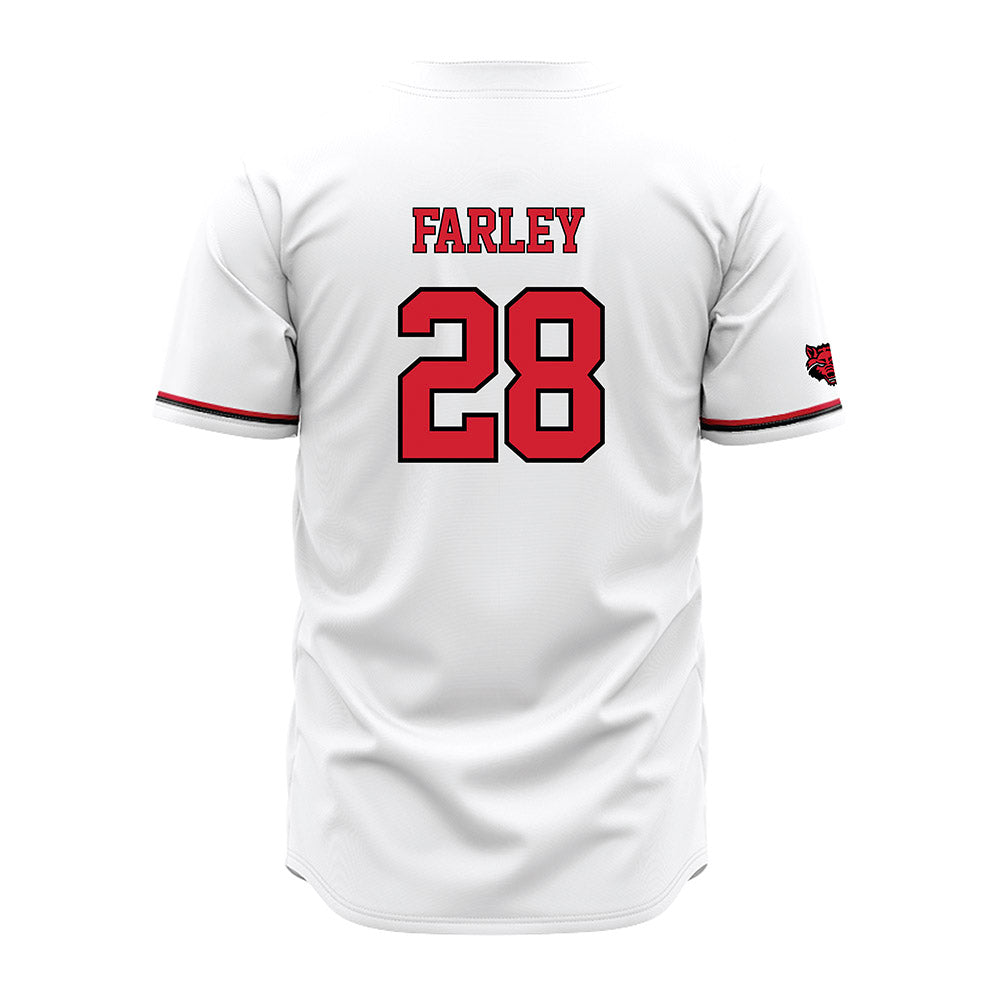 Arkansas State - NCAA Baseball : Dylan Farley - White Jersey-1