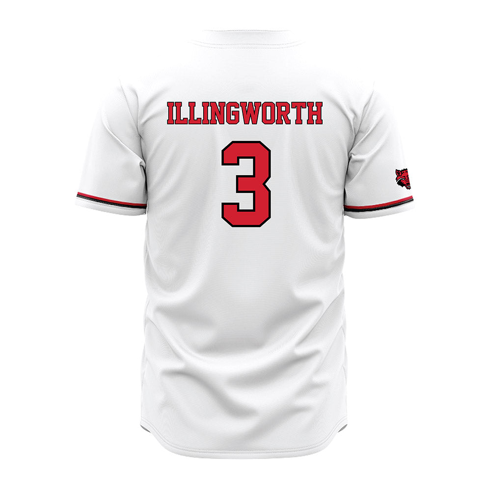 Arkansas State - NCAA Baseball : Jackson Illingworth - White Jersey-1
