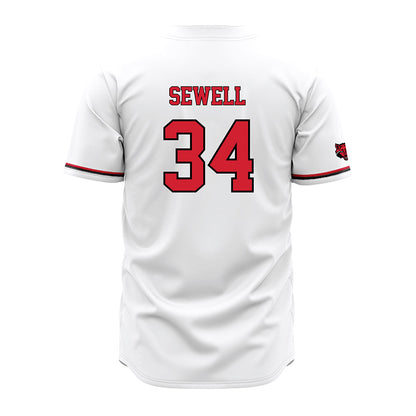 Arkansas State - NCAA Baseball : Isaac Sewell - White Jersey-1