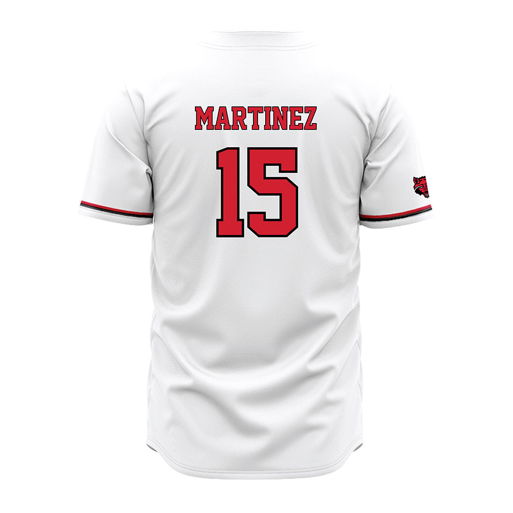 Arkansas State - NCAA Baseball : Derek Martinez - White Jersey-1