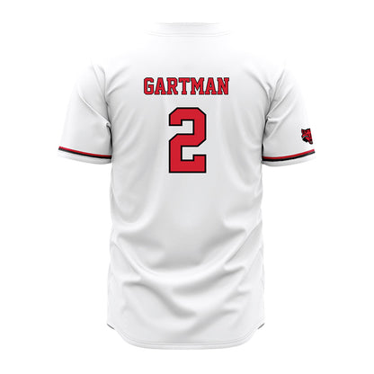Arkansas State - NCAA Baseball : Andrew Gartman - White Jersey-1