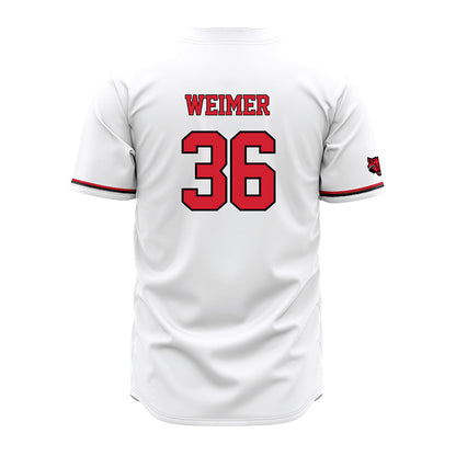 Arkansas State - NCAA Baseball : Tyler Weimer - White Jersey-1