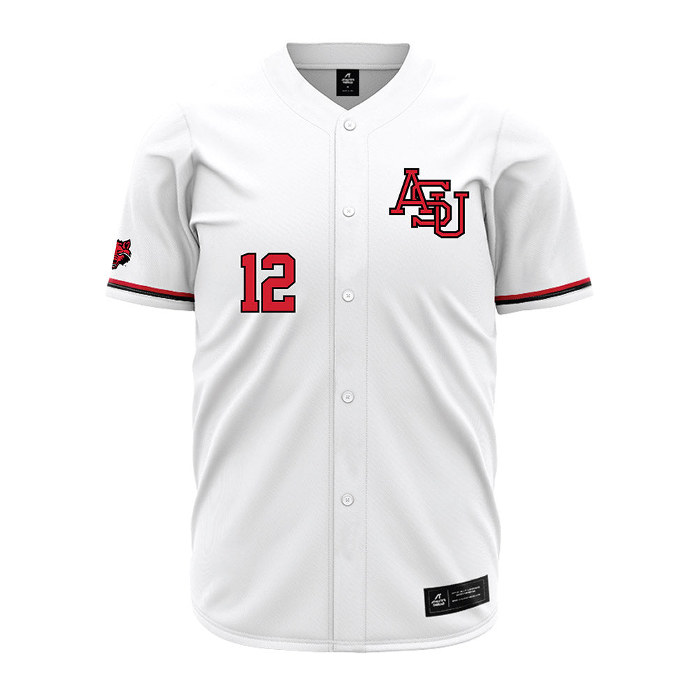 Arkansas State - NCAA Baseball : Patrick Engskov - White Jersey