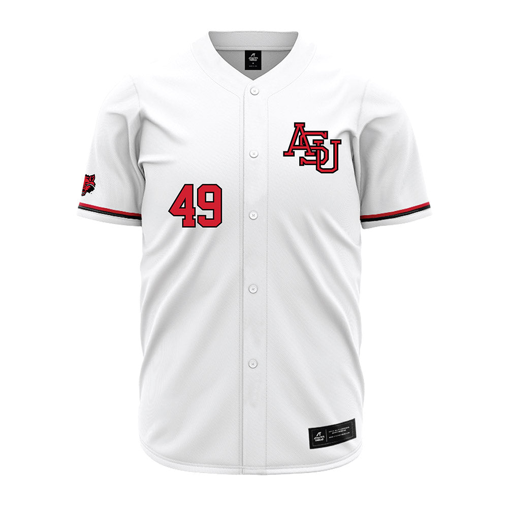 Arkansas State - NCAA Baseball : Tate Collins - White Jersey-0