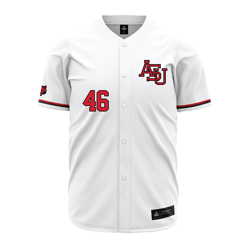 Arkansas State - NCAA Baseball : Will Leslie - White Jersey-0