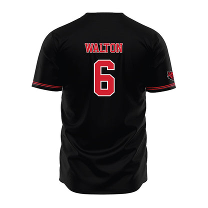Arkansas State - NCAA Baseball : Lane Walton - Black Jersey-1