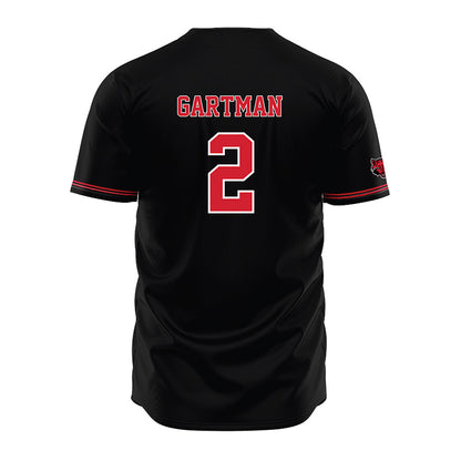 Arkansas State - NCAA Baseball : Andrew Gartman - Black Jersey-1