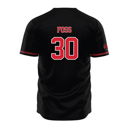 Arkansas State - NCAA Baseball : Brett Foss - Black Jersey-1