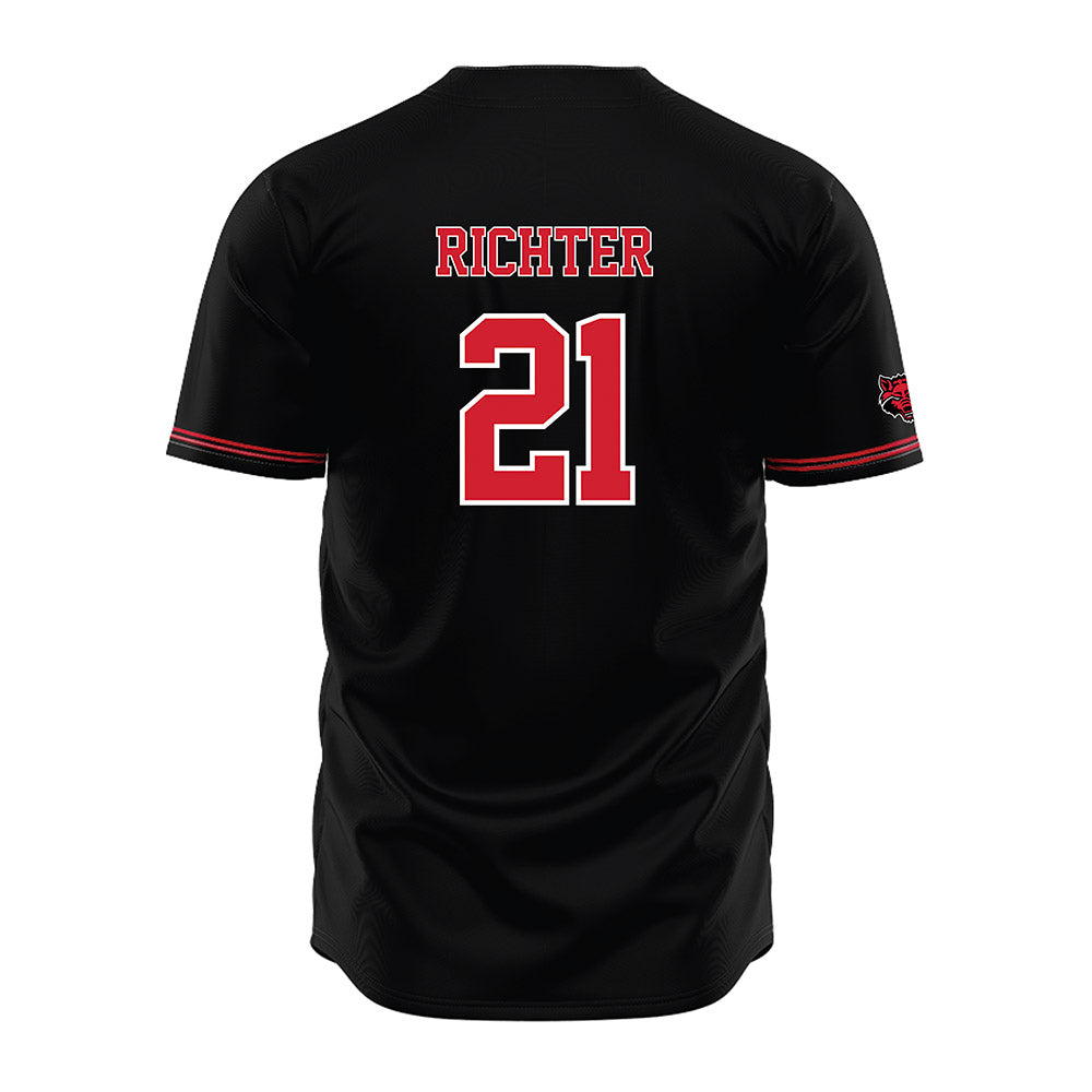 Arkansas State - NCAA Baseball : Chase Richter - Black Jersey-1