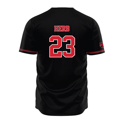 Arkansas State - NCAA Baseball : Tyler Herb - Black Jersey-1
