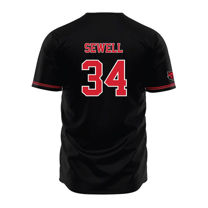 Arkansas State - NCAA Baseball : Isaac Sewell - Black Jersey-1