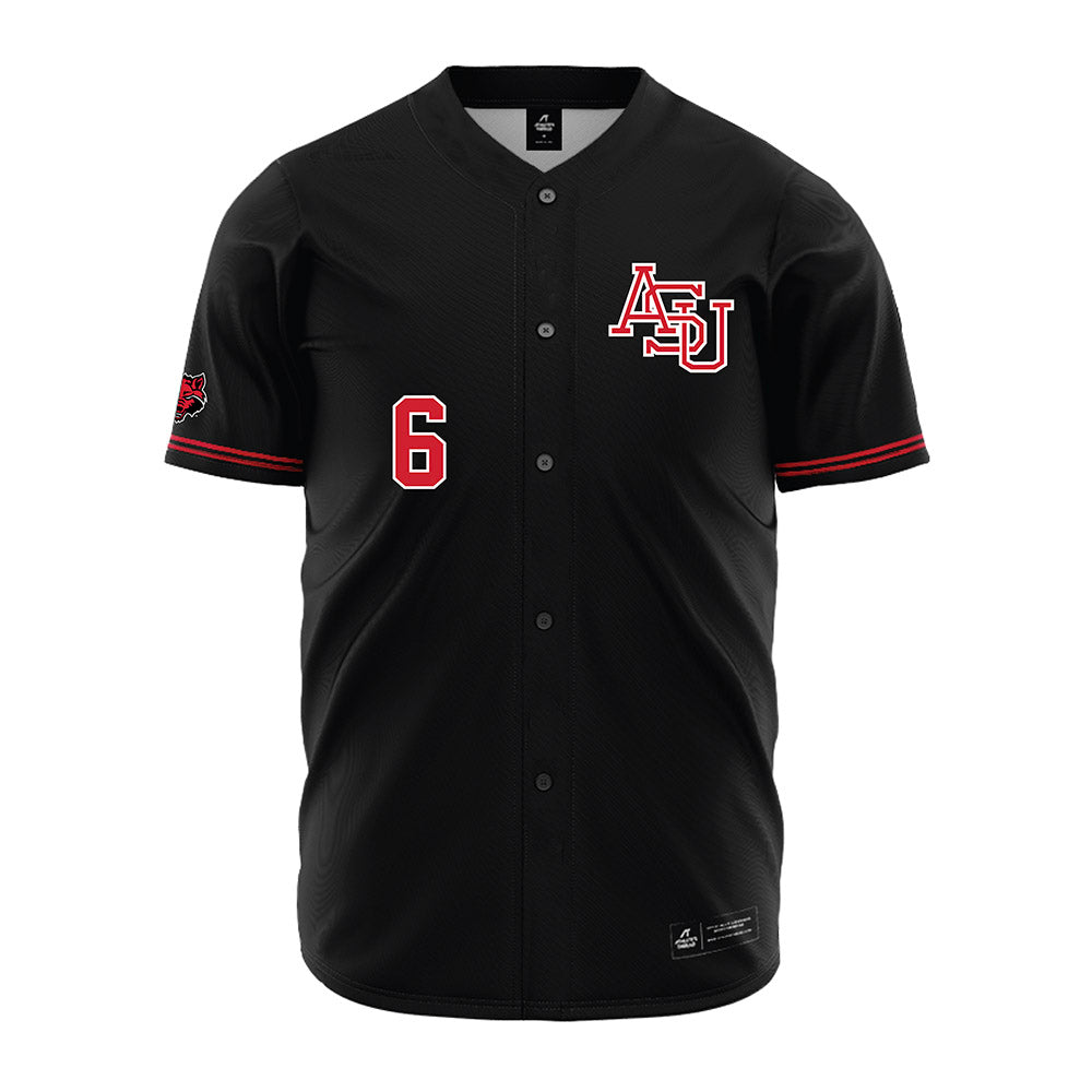 Arkansas State - NCAA Baseball : Lane Walton - Black Jersey-0