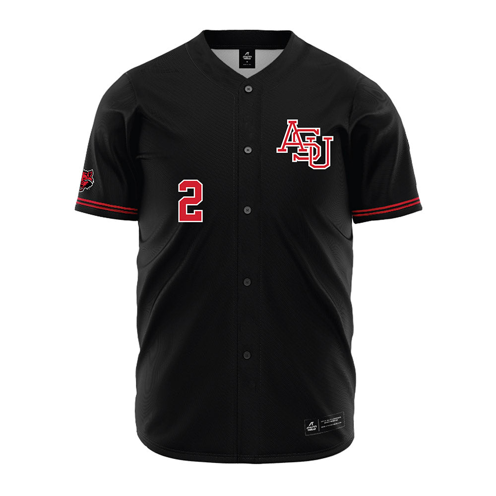 Arkansas State - NCAA Baseball : Andrew Gartman - Black Jersey-0