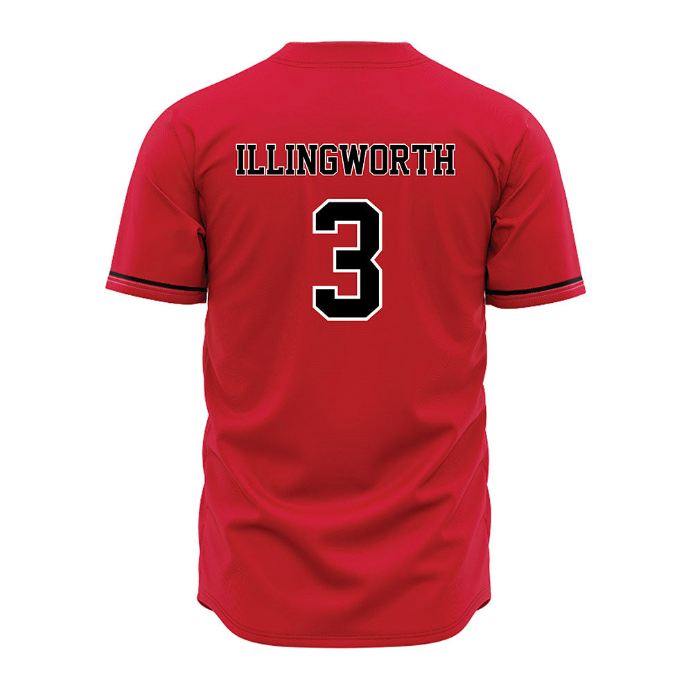 Arkansas State - NCAA Baseball : Jackson Illingworth - Red Jersey-1