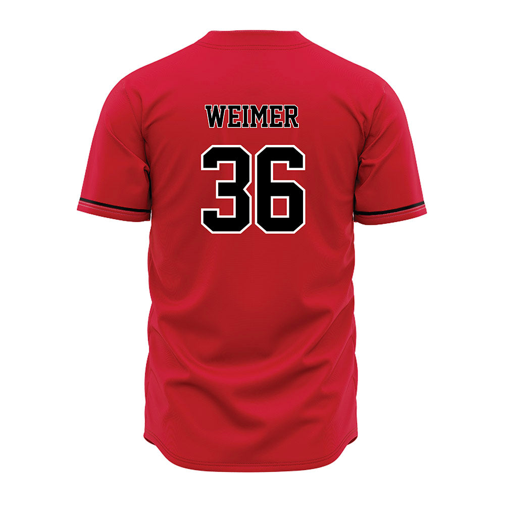 Arkansas State - NCAA Baseball : Tyler Weimer - Red Jersey-1
