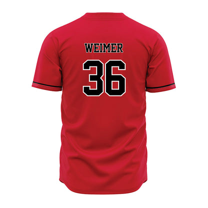Arkansas State - NCAA Baseball : Tyler Weimer - Red Jersey-1
