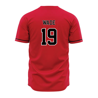 Arkansas State - NCAA Baseball : Adam Wade - Red Jersey-1
